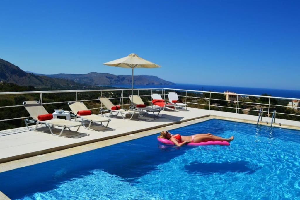 Villa Vuna - Private Pool -Sea View Chania  Exterior foto