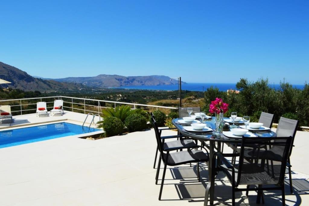 Villa Vuna - Private Pool -Sea View Chania  Exterior foto